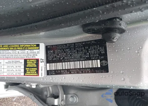 2024 Toyota Camry Se из США, поврежденный, VIN 4T1G11BK4RU119641